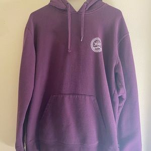 Vans- Maroon Hoodie Whitè Logo Medium